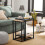 SoBuy Satsbord set om 2, Sidobord, Soffbord, Ca... 13