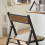 SoBuy Bar Chair Foldable 80cm Black 4