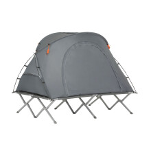 SoBuy OGS60-L-HG Opvouwbaar Campingbed 3-in-1 met Dak en Matras