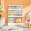 SoBuy Kids Bookcase 3-Shelf White 58x81cm 12