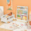 SoBuy Kids Bookcase 3-Shelf White 58x81cm 14