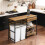 SoBuy νησί κουζίνας FSB71-PF καστανό, 120x45x90cm 13