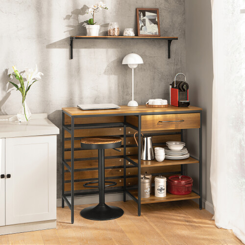 SoBuy νησί κουζίνας FSB71-PF καστανό, 120x45x90cm 1