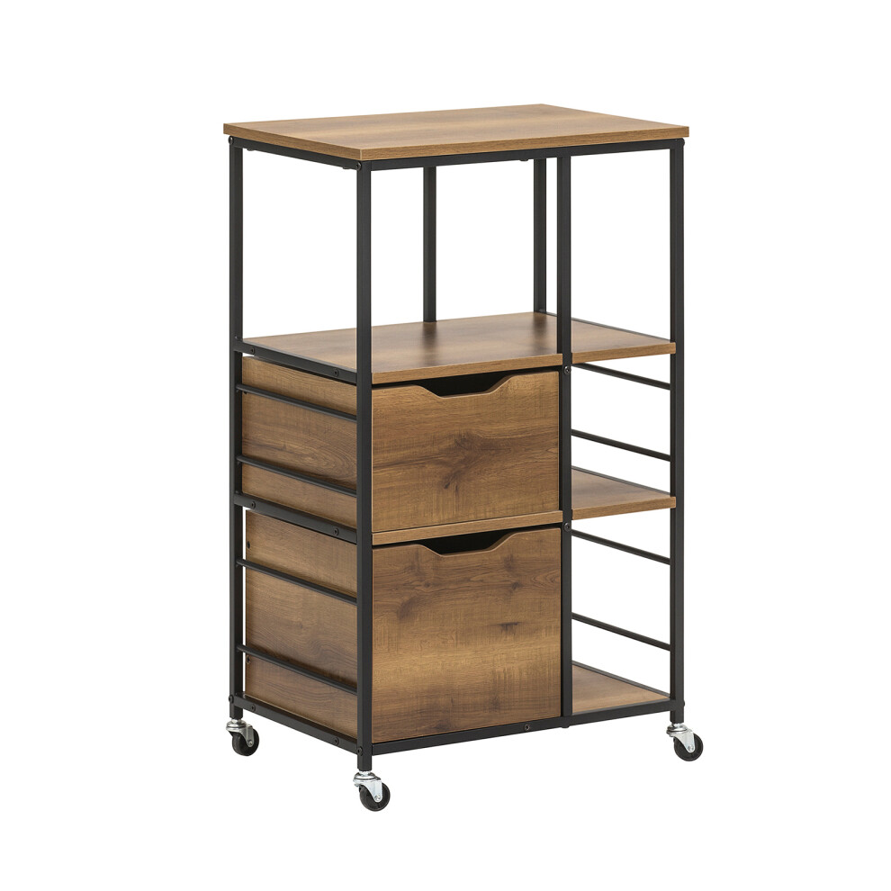 Sobuy Keukentrolley Met 3 Laden En 3 Planken - Serveerwagen-image