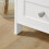 SoBuy White 3-Shelf Bedside Table with Drawer 5
