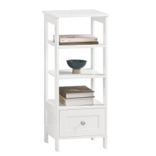 SoBuy Armário Baixo de Banheiro MDF Branco FBT91-W