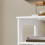 SoBuy White 3-Shelf Bedside Table with Drawer 4