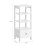 SoBuy White 3-Shelf Bedside Table with Drawer 3