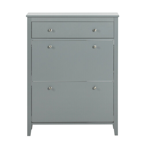 SoBuy Shoe Cabinet Storage Unit 80x25x108cm Grey