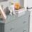 SoBuy Shoe Cabinet Storage Unit 80x25x108cm Grey 4