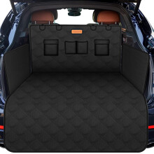 Looxmeer Car Boot Protector for Dogs, Universal Car Boot Liner Cover with Bumper and Side Protection, Waterproof Nonslip Multi-Layer Dog Blanket for