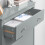 SoBuy Shoe Cabinet Storage Unit 80x25x108cm Grey 5