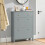 SoBuy Shoe Cabinet Storage Unit 80x25x108cm Grey 2
