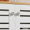 SoBuy Ντουλάπι Μπάνιου BZR41-W Λευκό 60x30x82cm 11