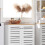 SoBuy Ντουλάπι Μπάνιου BZR41-W Λευκό 60x30x82cm 16