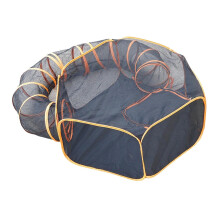 Qianly Large Pet Tunnel Cat Enclosures, 2-in-1 Foldable Pet Playpen, Portable Outdoor Cat Enclosure for Indoor Cats, Puppies, Rabbits, Durable Pet