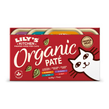 Lily?s Kitchen Made with Natural Ingredients Adult Wet Cat Food Multipack Trays Organic Pat? Grain-Free Recipes 4 packs x 8 trays x85g