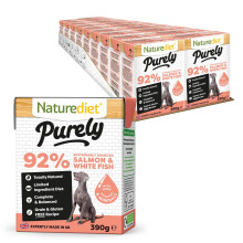 Naturediet - Purely, Complete Wet Food, Salmon & White Fish, 390g (Pack of 18)