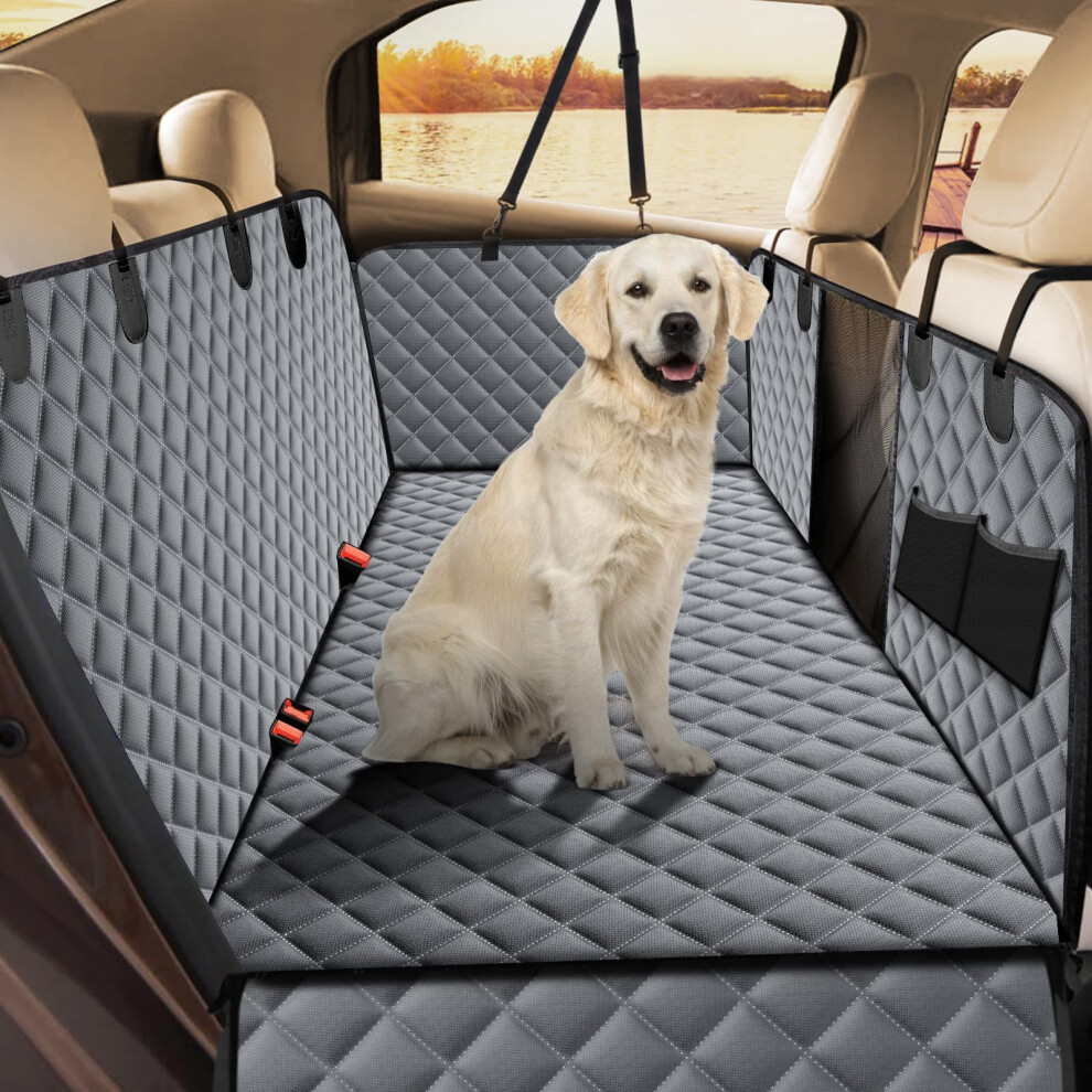 JOEJOY Dog Car Seat Cover Dog Hammock for Car Back Seat With Mesh Window and Side Protection, Rear Seat Covers Back Seat Cover Scratch Proof Nonslip-image-OPC-PHXBZVQ-NEW