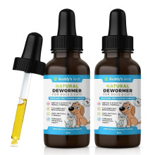 Twin Pack Natural Dewormer For Dogs & Cats | Intestinal Tract Support Formula