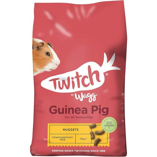 Wagg Wagg Twitch Guinea Pig Food 10kg - Complementary Feed Nuggets 1