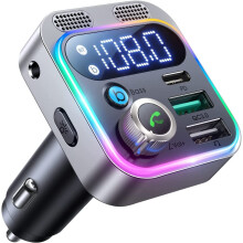 Bluetooth Car Adapter 5.3 Wireless FM Transmitter