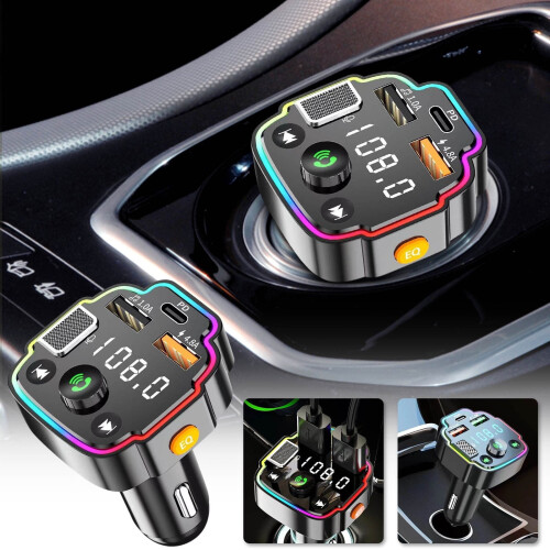 Car charger super fast charger multi port FM transmitter 1