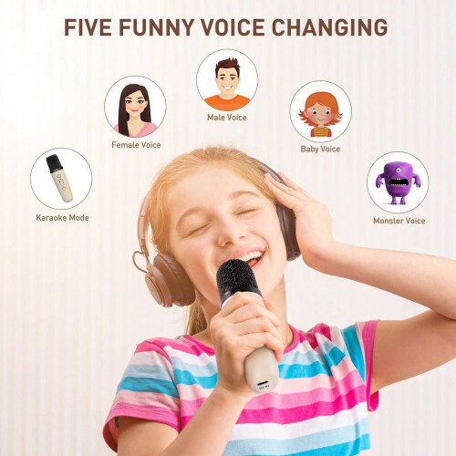 Karaoke machine for children handheld microphone 1