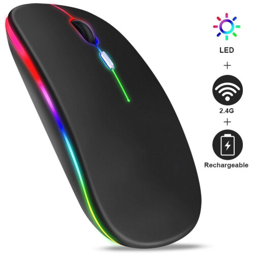 Portable illuminated computer mouse wireless mouse