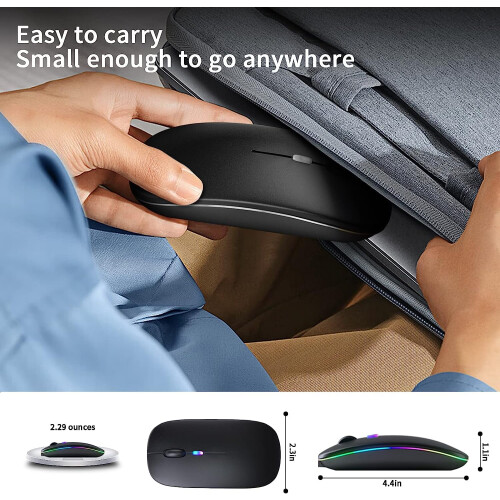 Portable illuminated computer mouse wireless mouse 2