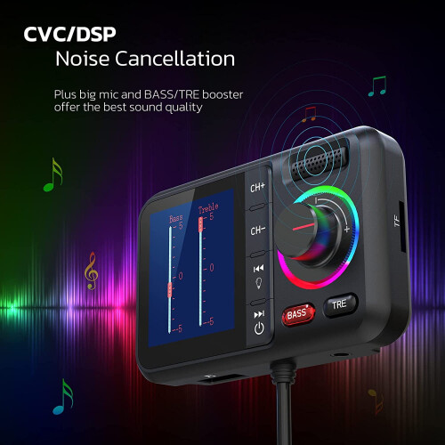 Wireless Car Bluetooth Adapter FM Transmitter 2