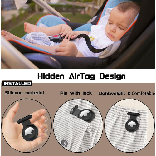 2-pack Airtag holder with pin AirTag case 1