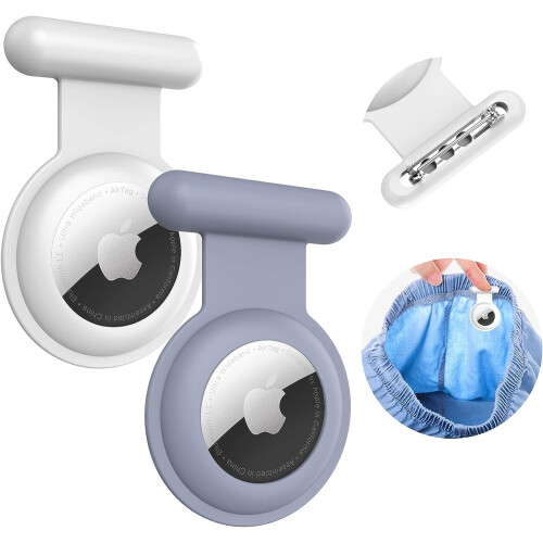 2-pack Airtag holder with pin AirTag case