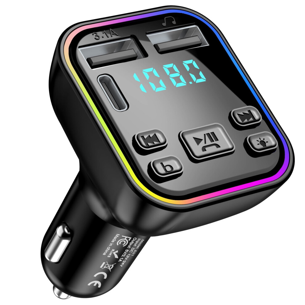 Car Bluetooth Wireless Radio Adapter Fm Transmitter 9379360977859