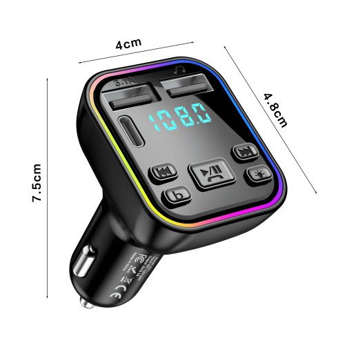 Car Bluetooth Wireless Radio Adapter FM Transmitter 1