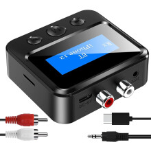 Bluetooth audio receiver with LCD display FM transmitter