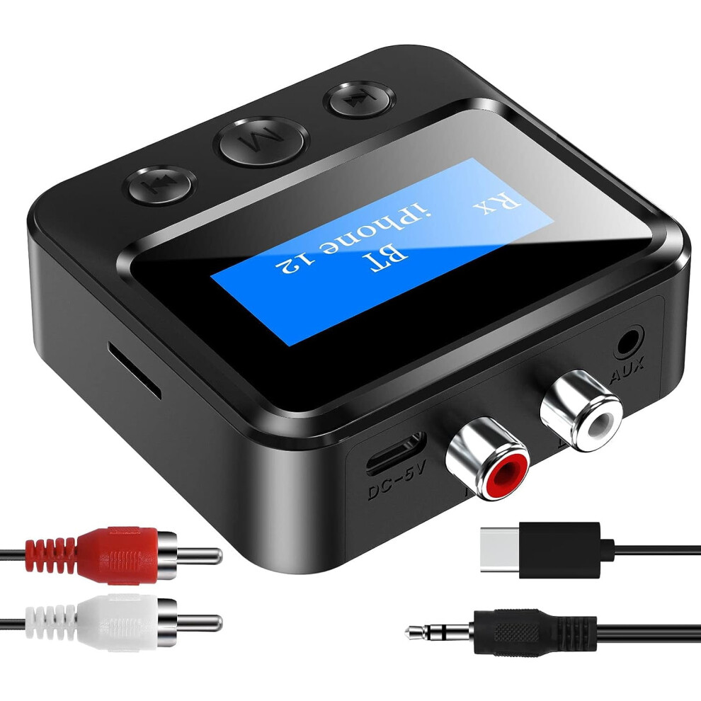 Bluetooth Audio Receiver With Lcd Display Fm Transmitter 9379360980255