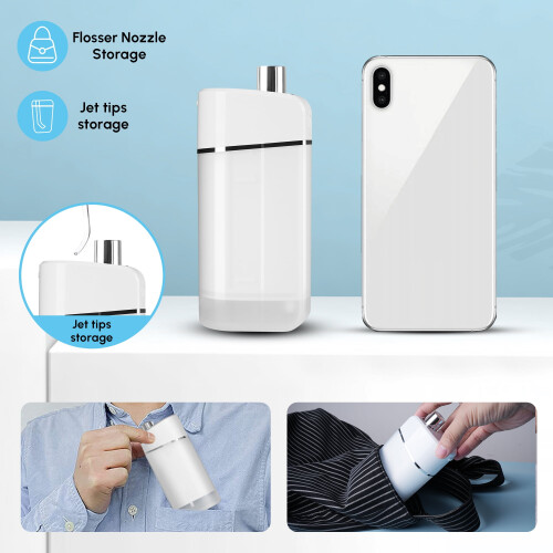 Portable, rechargeable dental flosser oral irrigator 2