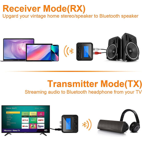 Bluetooth audio receiver with LCD display FM transmitter 1