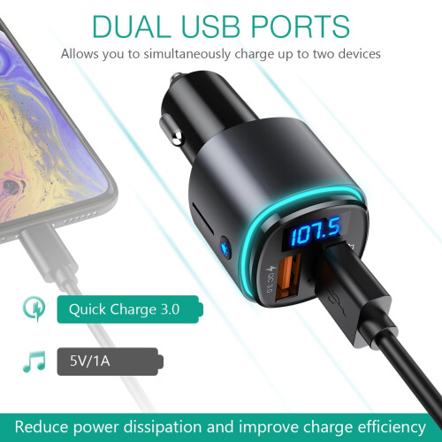 Wireless car audio transmitter FM transmitter 2