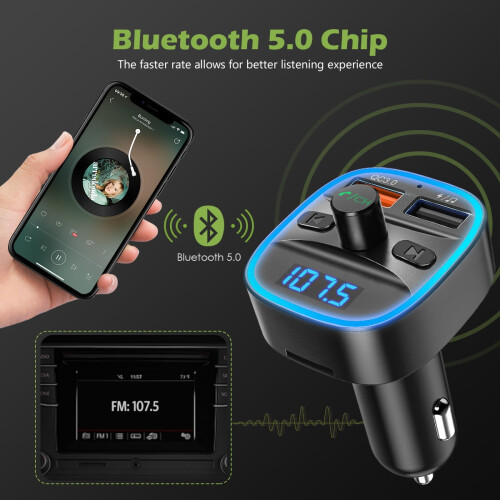 Bluetooth transmitter with metal housing FM transmitter 1