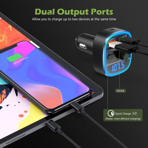 Bluetooth transmitter with metal housing FM transmitter 2