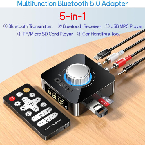 Bluetooth audio transmitter receiver FM transmitter 1