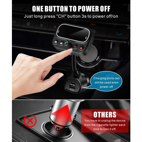 Bluetooth AUX FM transmitter FM transmitter 1