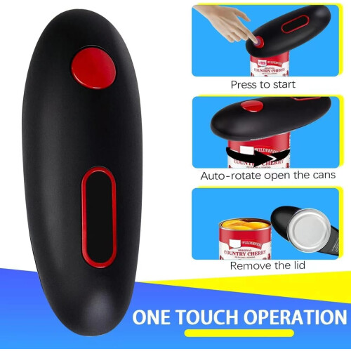 Can opener without sharp edges Electric can opener 1