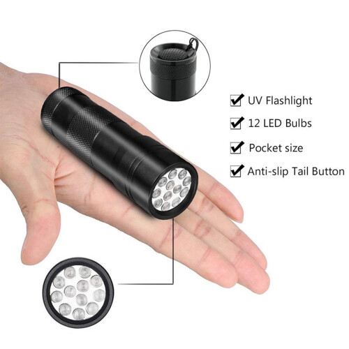 2-pack UV handheld flashlights LED flashlight 2