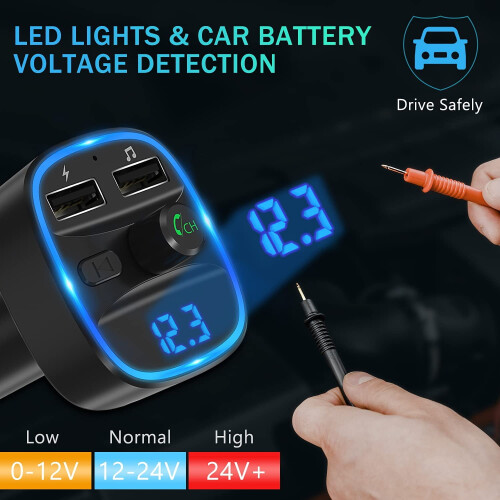 Car charger MP3 player FM transmitter 2