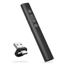 Wireless clicker remote control with USB presenter