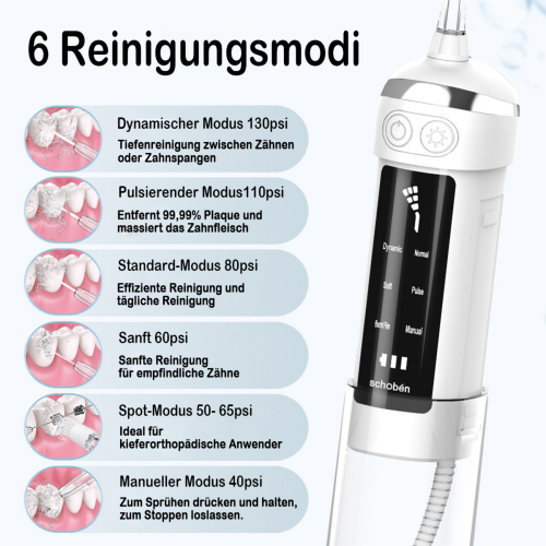 Handheld tooth cleaner oral irrigator 2