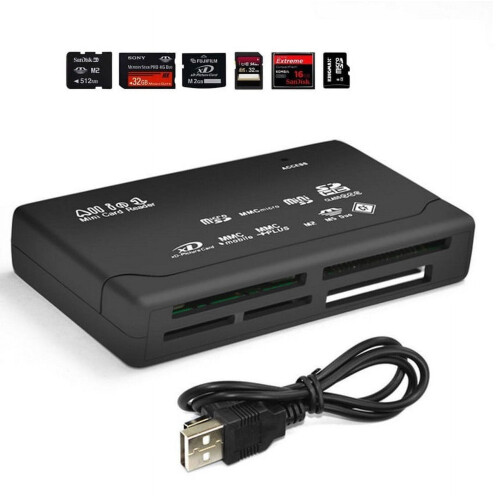 SD, MMC, Mobile SDHC, M2, TF, XD, CF card reader